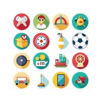Hobbies and Interests Icon Set Collection for Documents, Websites and Mobile Applications vector