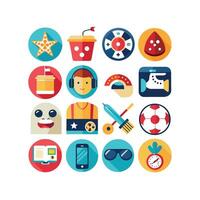 Hobbies and Interests Icon Set Collection for Documents, Websites and Mobile Applications vector