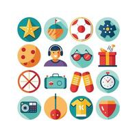 Hobbies and Interests Icon Set Collection for Documents, Websites and Mobile Applications vector