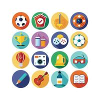 Hobbies and Interests Icon Set Collection for Documents, Websites and Mobile Applications vector