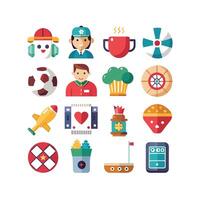 Hobbies and Interests Icon Set Collection for Documents, Websites and Mobile Applications vector