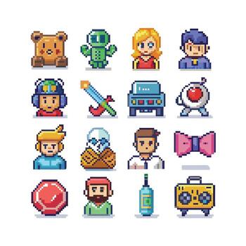 Hobbies and Interests Icon Set Collection for Documents, Websites and Mobile Applications vector