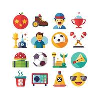 Hobbies and Interests Icon Set Collection for Documents, Websites and Mobile Applications vector