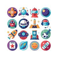 Hobbies and Interests Icon Set Collection for Documents, Websites and Mobile Applications vector