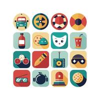Hobbies and Interests Icon Set Collection for Documents, Websites and Mobile Applications vector