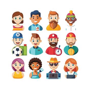 Hobbies and Interests Icon Set Collection for Documents, Websites and Mobile Applications vector