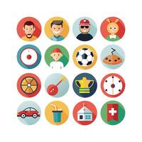 Hobbies and Interests Icon Set Collection for Documents, Websites and Mobile Applications vector