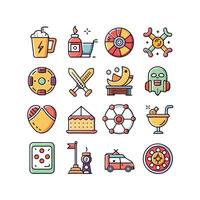 Hobbies and Interests Icon Set Collection for Documents, Websites and Mobile Applications vector