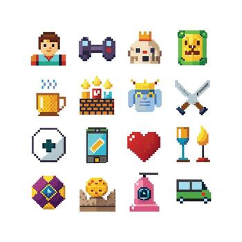 Hobbies and Interests Icon Set Collection for Documents, Websites and Mobile Applications vector