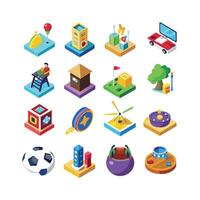 Hobbies and Interests Icon Set Collection for Documents, Websites and Mobile Applications vector