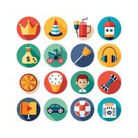 Hobbies and Interests Icon Set Collection for Documents, Websites and Mobile Applications vector