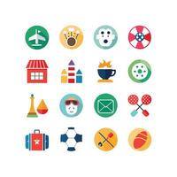 Hobbies and Interests Icon Set Collection for Documents, Websites and Mobile Applications vector