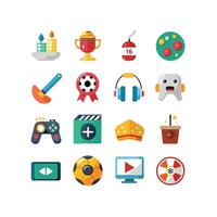 Hobbies and Interests Icon Set Collection for Documents, Websites and Mobile Applications vector