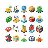 Hobbies and Interests Icon Set Collection for Documents, Websites and Mobile Applications vector