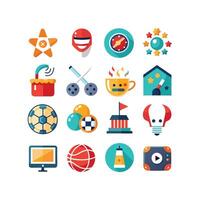 Hobbies and Interests Icon Set Collection for Documents, Websites and Mobile Applications vector