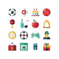 Hobbies and Interests Icon Set Collection for Documents, Websites and Mobile Applications vector