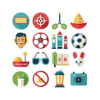 Hobbies and Interests Icon Set Collection for Documents, Websites and Mobile Applications vector