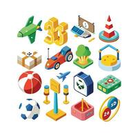 Hobbies and Interests Icon Set Collection for Documents, Websites and Mobile Applications vector
