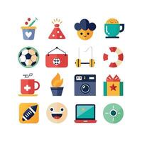 Hobbies and Interests Icon Set Collection for Documents, Websites and Mobile Applications vector