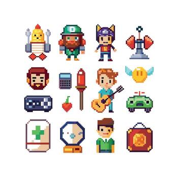 Hobbies and Interests Icon Set Collection for Documents, Websites and Mobile Applications vector