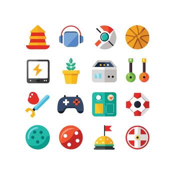 Hobbies and Interests Icon Set Collection for Documents, Websites and Mobile Applications vector