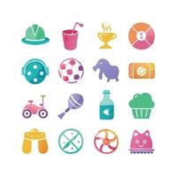 Hobbies and Interests Icon Set Collection for Documents, Websites and Mobile Applications vector