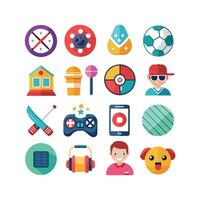 Hobbies and Interests Icon Set Collection for Documents, Websites and Mobile Applications vector