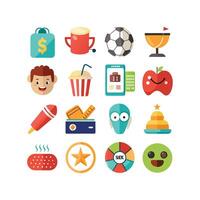 Hobbies and Interests Icon Set Collection for Documents, Websites and Mobile Applications vector