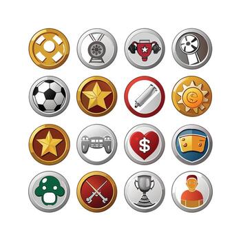 Hobbies and Interests Icon Set Collection for Documents, Websites and Mobile Applications vector