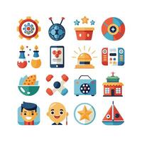 Hobbies and Interests Icon Set Collection for Documents, Websites and Mobile Applications vector