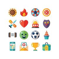 Hobbies and Interests Icon Set Collection for Documents, Websites and Mobile Applications vector