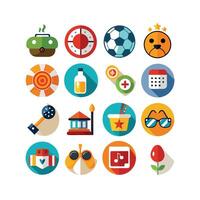 Hobbies and Interests Icon Set Collection for Documents, Websites and Mobile Applications vector