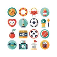 Hobbies and Interests Icon Set Collection for Documents, Websites and Mobile Applications vector