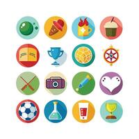 Hobbies and Interests Icon Set Collection for Documents, Websites and Mobile Applications vector