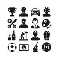 Hobbies and Interests Icon Set Collection for Documents, Websites and Mobile Applications vector