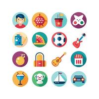 Hobbies and Interests Icon Set Collection for Documents, Websites and Mobile Applications vector