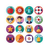 Hobbies and Interests Icon Set Collection for Documents, Websites and Mobile Applications vector