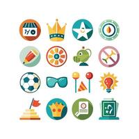 Hobbies and Interests Icon Set Collection for Documents, Websites and Mobile Applications vector