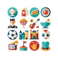 Hobbies and Interests Icon Set Collection for Documents, Websites and Mobile Applications vector