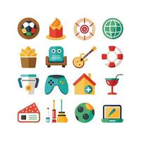 Hobbies and Interests Icon Set Collection for Documents, Websites and Mobile Applications vector