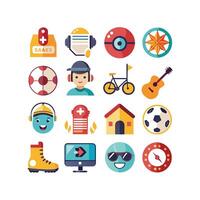 Hobbies and Interests Icon Set Collection for Documents, Websites and Mobile Applications vector