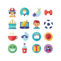 Hobbies and Interests Icon Set Collection for Documents, Websites and Mobile Applications vector