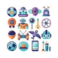 Hobbies and Interests Icon Set Collection for Documents, Websites and Mobile Applications vector
