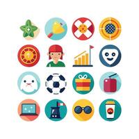 Hobbies and Interests Icon Set Collection for Documents, Websites and Mobile Applications vector