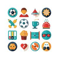 Hobbies and Interests Icon Set Collection for Documents, Websites and Mobile Applications vector