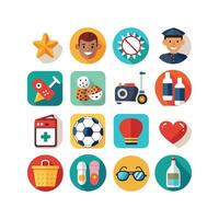Hobbies and Interests Icon Set Collection for Documents, Websites and Mobile Applications vector