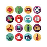 Hobbies and Interests Icon Set Collection for Documents, Websites and Mobile Applications vector