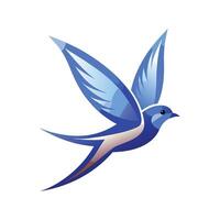 Colorful Bird Gradient Logotype Illustration vector