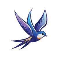 Colorful Bird Gradient Logotype Illustration vector
