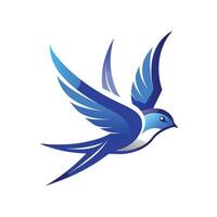 Colorful Bird Gradient Logotype Illustration vector